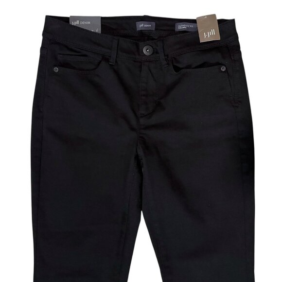 J. Jill Denim Authentic Fit Slim Ankle Jeans Women's 2 Black 5 Pockets New NWT - Picture 2 of 7